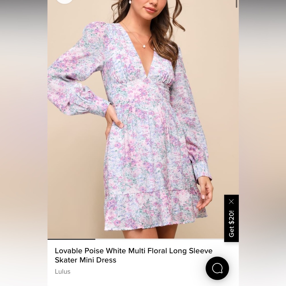 Lulus mini floral dress